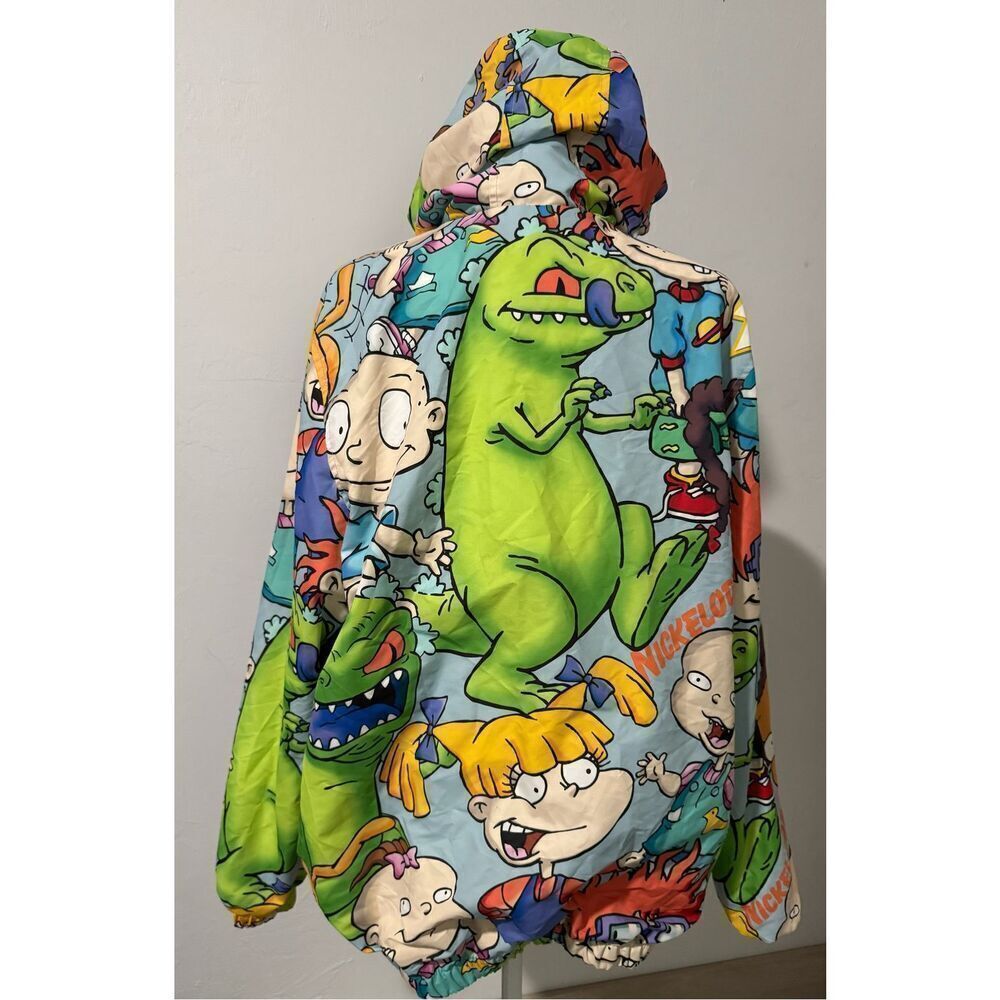 Members only x Nickelodeon Rugrats all over windbreaker jacket L - Picture 10 of 10